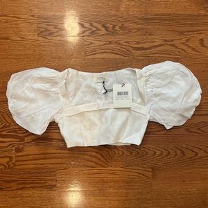 Dissh White Linen Top